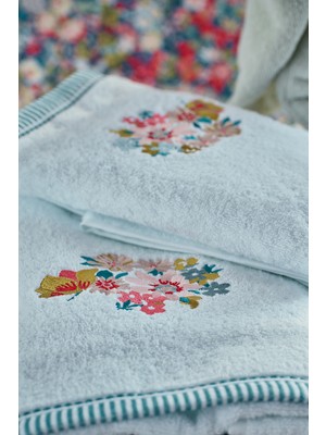 Doqu Home Leris Bouquet Armürlü Yüz Havlusu