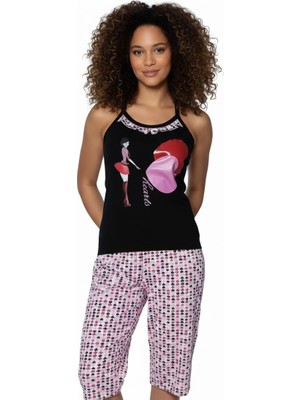 Liyuza Berrak Bayan Kalp Baskılı Takım 2462