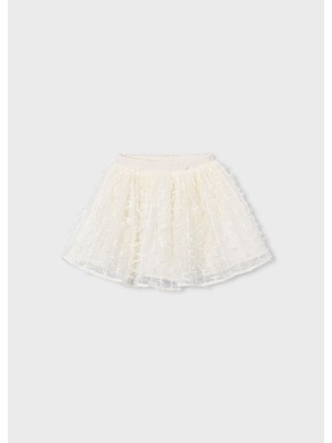 Mayoral Kız Çocuk Tül Etek Ekru 3901