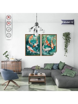 Akıllı Kağıt Statik Tutunma Özellikli Tablo - Poster Hayvan (Model- 12)