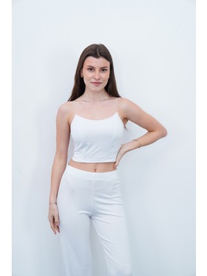 Sanem Tekstil Straplez Büstiyer-Beyaz