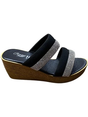 Güven Kundura Dolgu Topuk Kadın Terlik