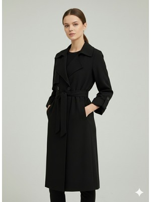 Ekol Beli Kuşaklı Trençkot 7022