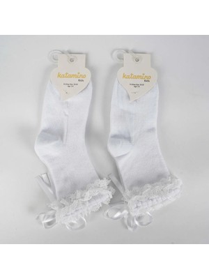 Najmaddin Katamino Ayçıl Aks. Kız Soket Çorap K22230 Beyaz