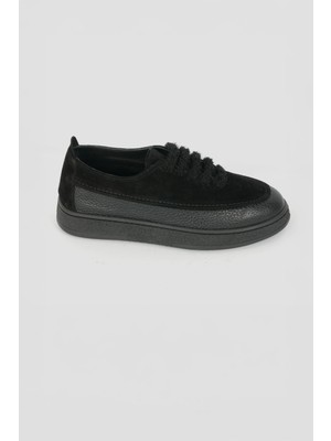 Eschi Kadın Günlük Hakiki Deri Sneaker Kaydırmaz Taban Esnek Rahat Ekstra Hafif Ortopedik Spor Ayakkabı