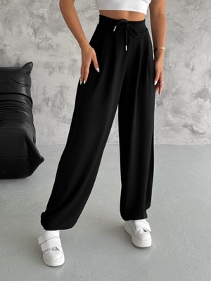 Win Moda Winmoda Kadın Şalvar Pantolon Tesettür Bol Paça Likralı Günlük 4 Mevsim S/xl