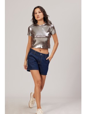 Avrile Metalik Triko T-Shırt