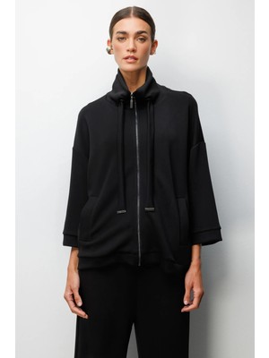 On Triko Sweat 76339 Siyah-Xl