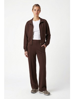 Ritnice Kadın Lior Modal Mevsimlik Kahverengi Eşofman Takımı