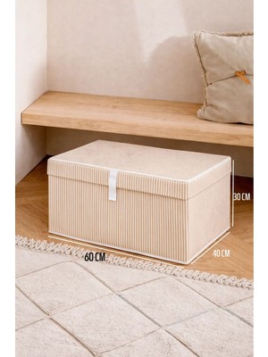 ALAS 1 Adet Çok Amaçlı Baza Altı Mega Boy Kahve Kutu Hurç