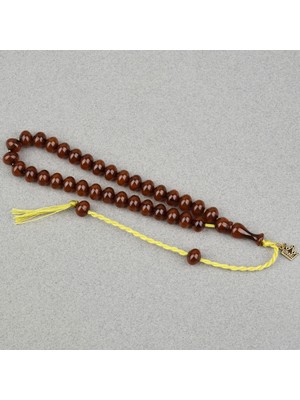 Lapisdo Omari Sıkma Kehribar Istanbul Kesim Oturtma Imameli Bilek Boy Sistemli 7X9MM Tesbih