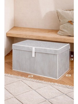 ALAS 1 Adet Çok Amaçlı Baza Altı Mega Boy Gri Kutu Hurç