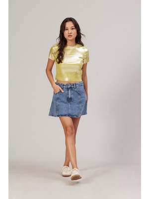 Avrile Metalik Triko T-Shırt