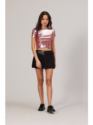 Avrile Metalik Triko T-Shırt