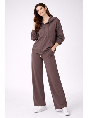 On Triko Sweat 76339 Kahve-Xl