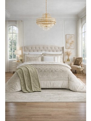 Özdilek Velours Çeyiz Seti 10 Parça - Yeşil