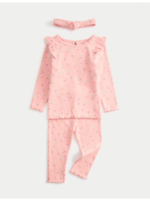 Marks & Spencer Çilek Desenli Bebek Takım