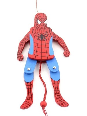 Mcg Ahşap Salanan Örümcek Adam Figürü