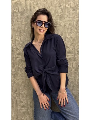 Leilaa Önü Düğüm Detaylı Gömlek