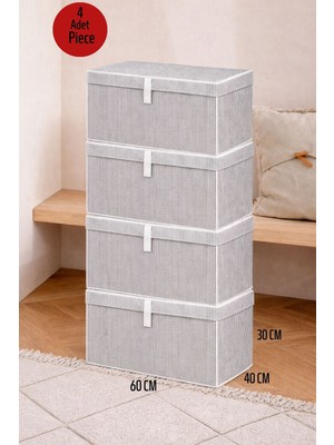 ALAS 4 Adet Çok Amaçlı Baza Altı Organize Mega Boy Kutu Hurç