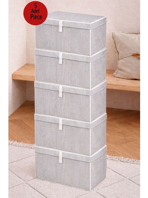 ALAS 5  Adet Çok Amaçlı Baza Altı Mega Boy Giysi Kutu Hurç