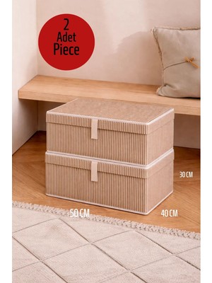 ALAS 2 Adet Çok Amaçlı Baza Altı Maxi Boy Giysi Kutu Hurç