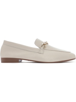 Derimod Kadın Bej Tokalı Deri Loafer 26PFD350318