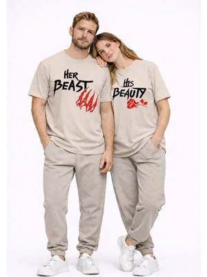 Nevermind King Queen Sevgili Kombini Oversize Çift Tişört Unisex Partner Kombin Uyumlu Çift Seti