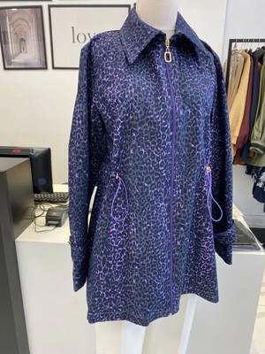 2k Leopar Desenli Kısa Kap