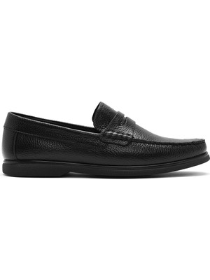 Derimod Erkek Siyah Deri Loafer 26SFD6324FT