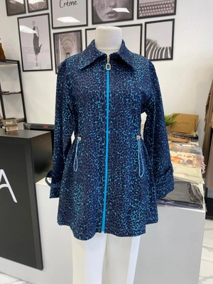 2k Leopar Desenli Kısa Kap