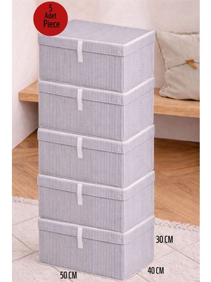 ALAS 5 Adet Çok Amaçlı Baza Altı Maxi Boy Giysi Kutu Hurç