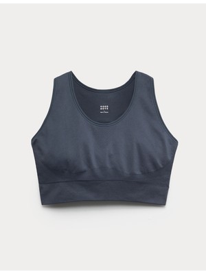 Marks & Spencer Jacquard Scoop Yaka Dikişsiz Crop Top