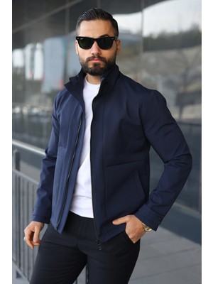 Baselco Su Itici Teknik Kumaş Dik Yaka Astarlı Hafif Ceket