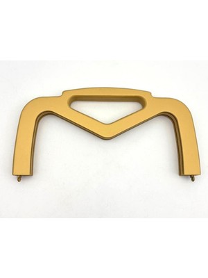 Angel Çanta Aksesuar 26 cm Gold Renk Ahşap Burs, Ahşap Klips