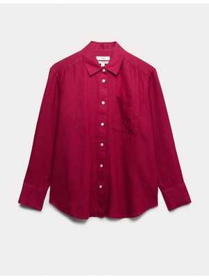 Marks & Spencer %100 Keten Regular Fit Gömlek