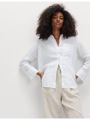 Marks & Spencer %100 Keten Regular Fit Gömlek