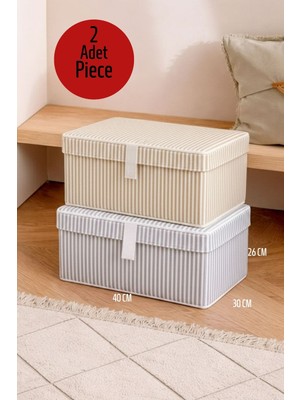 ALAS 2 Adet Karışık Renk Baza Altı Giysi & Yastık Mini Hurç