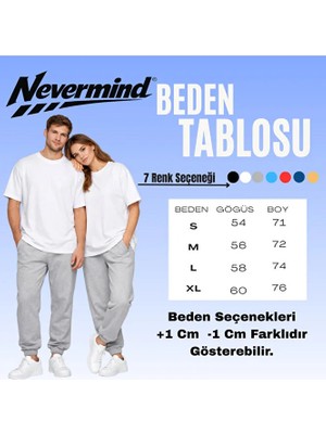 Nevermind Sevgili Kombini Panda Bardak Baskılı Çift Tişört Oversize Unisex Partner Kombin Çift Seti Hediye