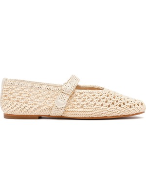 Derimod Kadın Bej Hasır Babet 26PFD5500M7