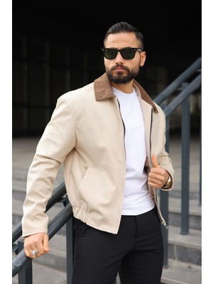 Baselco Kadife Yakalı Trucker Model Ceket