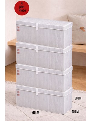 ALAS 4 Adet Çok Amaçlı Baza Altı Organizer Mega Plus Hurç