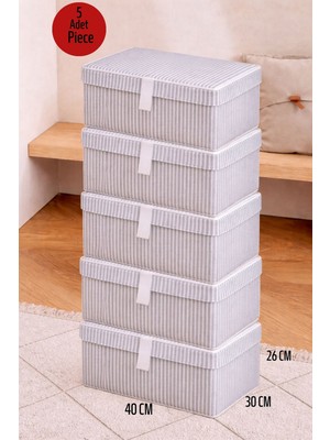 ALAS 5 Adet Çok Amaçlı Baza Altı Giysi & Yastık Mini Hurç