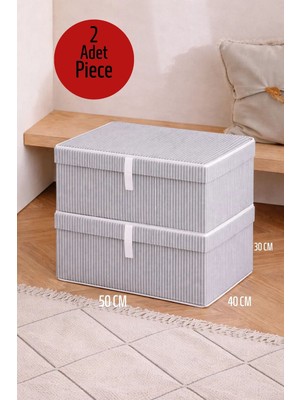 ALAS 2 Adet Çok Amaçlı Baza Altı Maxi Boy Giysi Kutu Hurç