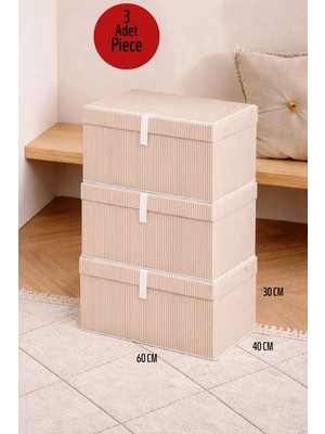 ALAS 3 Adet Çok Amaçlı Baza Altı Mega Boy Giysi Kutu Hurç