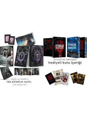 Ephesus Yayınları Saka ve Sanrı 4 Kutulu Yan Boyalı ve Oyuncak Mahşeri Yan Boyamalı Kutu Ciltli