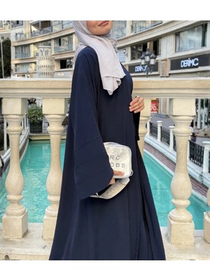 Modaco 3 Parça Abaya Takım Krep Jile & Kaftan & Kuşak