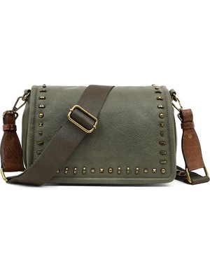 Derimod Kadın Haki Uzun Askılı Çapraz Çanta 26PBD245318