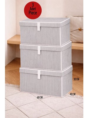ALAS 3 Adet Çok Amaçlı Baza Altı Mega Boy Giysi Kutu Hurç