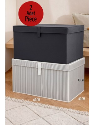 ALAS 2 Adet Çok Amaçlı Baza Altı Mega Boy Giysi Kutu Hurç